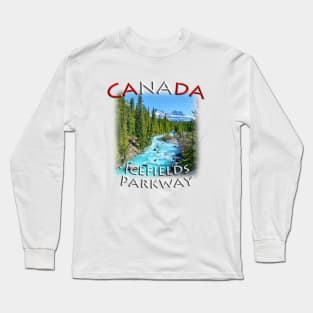 Canada Rocky Mountains - Icefields Parkway Long Sleeve T-Shirt